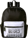 Betsey Johnson Women's Sporty Logo Backpack Black One Size