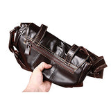 Berchirly Retro Leather Tote Bag Women Shoulder Sling Bag Satchel Chocolate Black