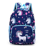POWOFUN Kids Toddler Preschool Travel Backpack Cute Cartoon Schoolbag Backpack Bookbag (Unicorn Blue)