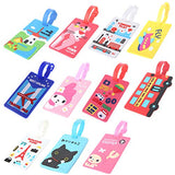 Carise Cartoon Pattern Travel Luggage Bag Tag Name Address Tel Label Holder Baggage Tag