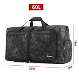 Gonex Cordura Duffle Bag, Packable Travel Duffel Water Resistant, 60L(Typhon)