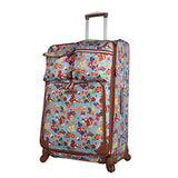 Lily Bloom Luggage Large Expandable Design Pattern Suitcase With Spinner Wheels For Woman (Aquarium Life, 28in) | Suitcases