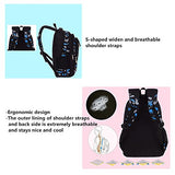 Fanci Flora Camo Prints Waterproof Nylon Elementary Middle High School Backpack Bookbag for Teenage