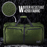 Extra Large Duffle Bag with Pockets - Travel Duffel Bag for Women and Men (Dark Green)