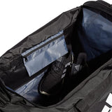 adidas Defender 4 Large Duffel Bag, Black/White, One Size