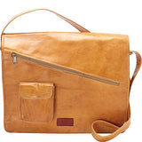 Sharo Leather Bags Computer Messenger Bag (Orange-Yellow)