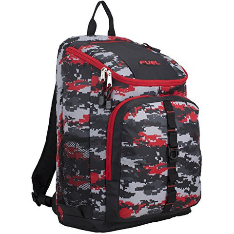 Fuel Wide Mouth Sports Backpack with Laptop Compartment for School, Travel, Outdoors