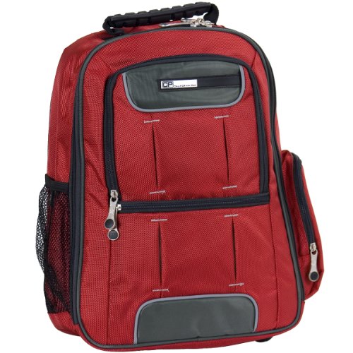 California Pak Luggage Satellite, 18 Inch, Deep Red