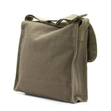 World War 2 Military Jeep Star Army Heavyweight Canvas Medic Shoulder Bag in Olive & Black