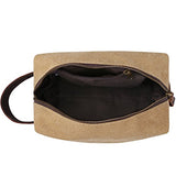 S-Zone Canvas Travel Toiletry Bag Organizer Shaving Dopp Kit Cosmetic Bag Makeup Bag