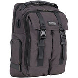 Kenneth Cole Reaction 600D Polyester Dual Compartment 15.6” Computer Business Backpack, Charcoal,