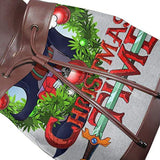 Adventure Christmas Time Wreath Marceline Cartoon Network Fashion Design Leather Backpack For Women Men College School Bookbag Weekend Travel Daypack