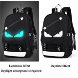 A-MORE Anime Luminous Backpack Noctilucent School Bags Daypack USB chargeing port Laptop Bag