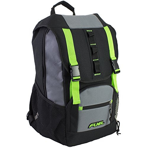 Fuel Shelter Backpack with Large Main Entry Compartment and Oversized Protective Flap, Unisex,