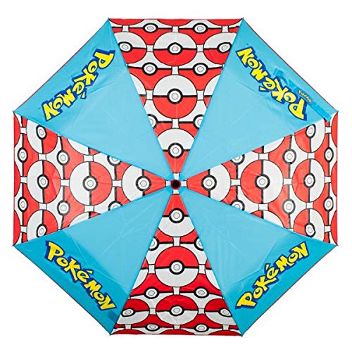 Bioworld Pokemon Pokeball Panel Umbrella