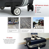 Unitravel Hardside Luggage Rolling Suitcase Lightweight Carry On Trunk with Spinner Wheels