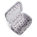 Vera Bradley Iconic Brush Up Cosmetic Case, Signature Cotton, Lavender Meadow