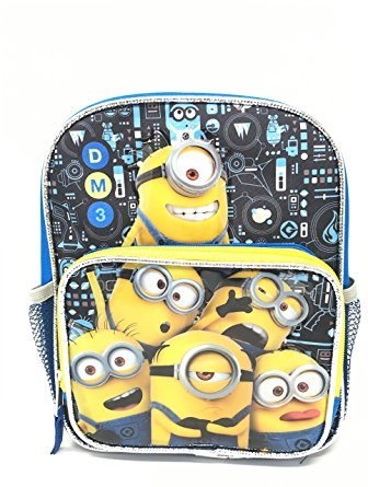 Despicable Me Minions 3 10" Toddler Canvas Blue School Backpack