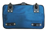 Trendy Flyer Computer/Laptop Rolling Bag 2 Wheel Case Plain Blue
