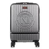 Nicole Lee Women'S Carry On [Grey] Hard Shell Travel Luggage, Laptop Compartment Rolling Wheels,