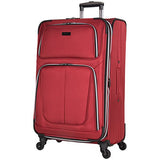 Kenneth Cole Reaction Lincoln Square 28" 1680D Polyester Expandable 4-Wheel Upright Pullman, Red