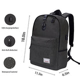 Laptop Backpack-Beyle Anti-Theft Water Resistant Travel Laptop Backpack with USB Charging Port