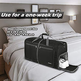 Gonex 80L Packable Travel Duffle Bag, Large Lightweight Luggage Duffel (Gray)