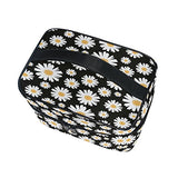 Makeup Bag Vintage Fresh Daisy Travel Cosmetic Bags Organizer Train Case Toiletry Make Up Pouch