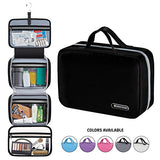 Hanging Travel Toiletry Bag for Men and Women | Makeup Bag | Cosmetic Bag | Bathroom and Shower Organizer Kit | Leak Proof | 2 Sizes - Large (34"x11") & XL Family Size (42"x13")