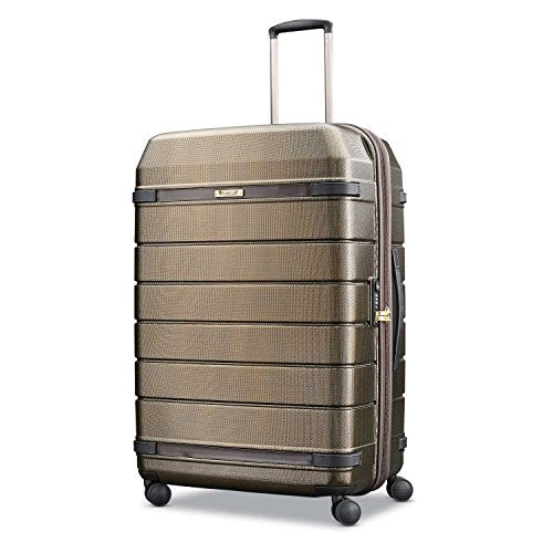 Hartmann Extended Journey Expandable Spinner, Bronze Monogram/Espresso