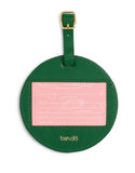 ban.do Women's Getaway Leatherette Circle Luggage Tag with Strap (watermelon)