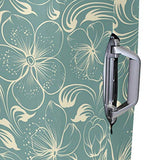 GIOVANIOR Retro Teal Floral Luggage Cover Suitcase Protector Carry On Covers