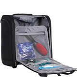 Kenneth Cole Reaction 1200D Polyester 2-Wheel Underseater / Carry On, Black