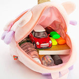Cute Toddler Backpack Toddler Bag Plush Animal Cartoon Mini Travel Bag for Baby Girl Boy 1-6 Years (Pink Unicorn)
