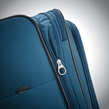Samsonite Ascella X Softside Expandable Luggage with Spinner Wheels, Teal, Checked-Large 29-Inch
