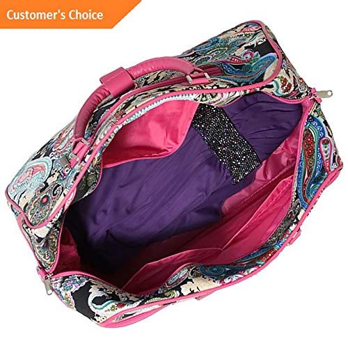 Sandover World Traveler Multi Paisley 21 Carry-On Duffel Bag - Rolling Duffel NEW | Model LGGG -