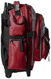 Everest Deluxe Wheeled Backpack, Burgundy, One Size