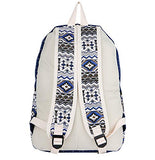 Unicorn School Backpack Bag Waterproof Canvas Shoulder Bag 3pc Set for Girls Boys (Blue)