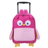 Yodo 3-Way Toddler Backpack With Wheels Little Kids Rolling Luggage, Owl