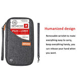 Dew Travel Wallet Rfid Blocking Waterproof Document Organizer Credit Card Clutch Bag, Family