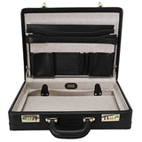 Mckleinusa Turner 80485 Black Leather Expandable Attache Case