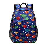 Bansusu Colorful Fish Prints Toddler School Backpack Book Bag for Preschool Girls Boys Rucksack Bookbag