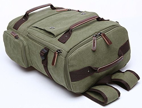 aidonger unisex vintage canvas backpack laptop backpack Shop Canvas Backpack, Aidonger Vintage Canvas – Luggage Factory