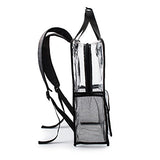 Estarer Clear Backpack Travel Beach Work Security Students Bag Transparent Schoolbag Satchel School