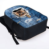 Doginthehole Cool Animal Zoo Children School Book Backpacks Age 7 8 9 10