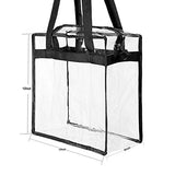 Clear Bag NFL & PGA Stadium Approved - The Clear Tote Bag with Zipper Closure is Perfect for