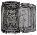 Enimay Women's 3pc Set Roller Luggage Travel Suitcase Bag Pink Zebra