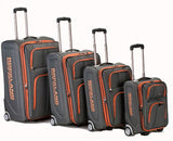 Rockland Luggage Varsity Polo Equipment 4 Piece Luggage Set, Charcoal, One Size