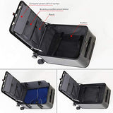 Carry On Luggage, All Aluminum Hard Shell Carry On With Tsa Lock Spinner Wheels (Weave Texture