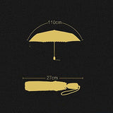 HOMEE Automatic rain and rain umbrella embroidered sun umbrella anti-uv foldable umbrella (color